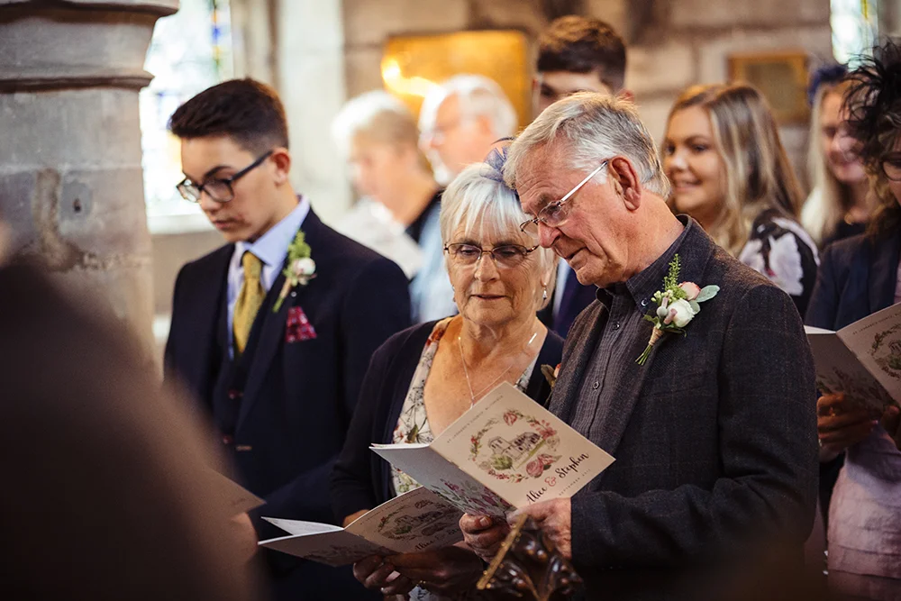 Bespoke order of service church illustration