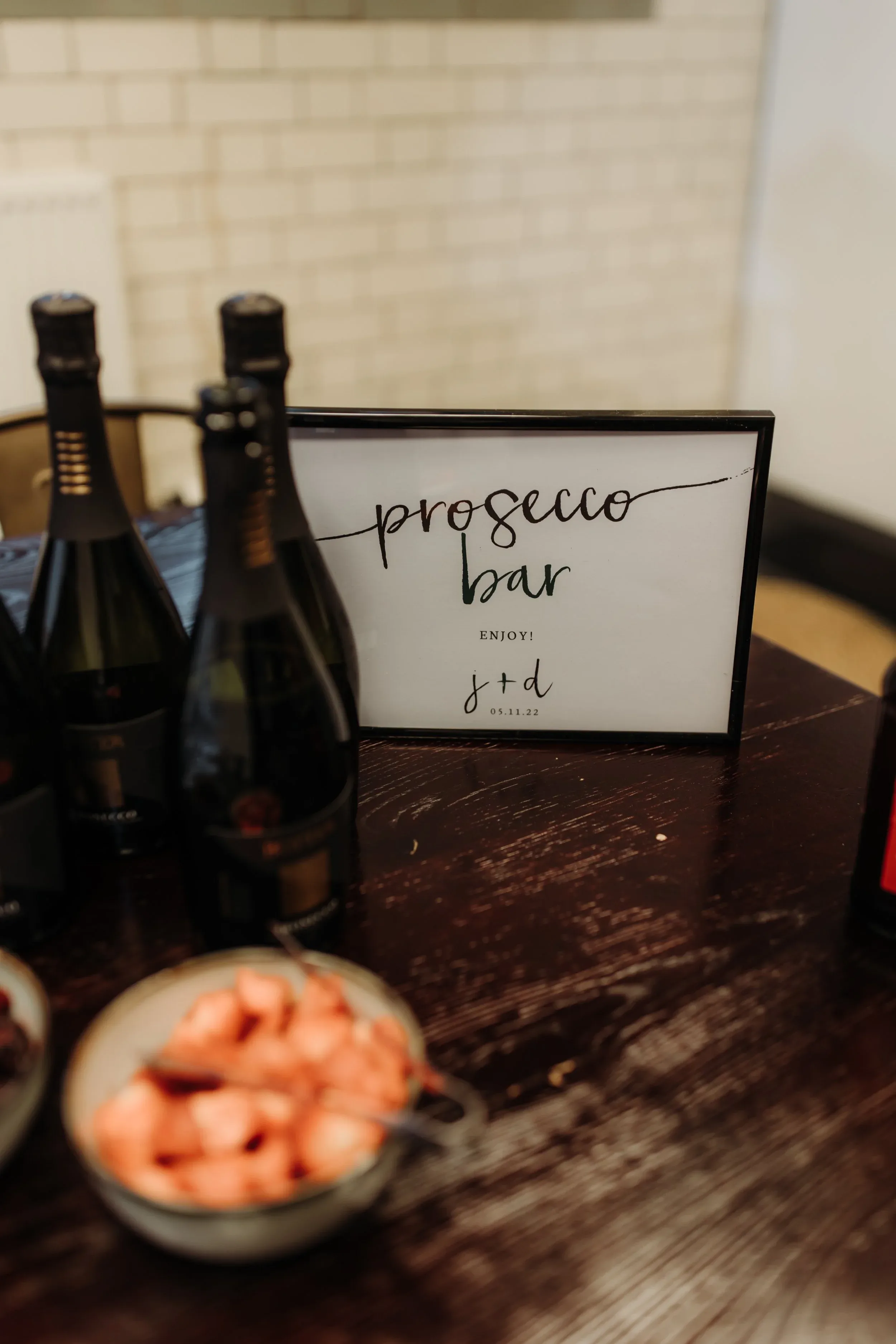 Bespoke wedding menu stationery