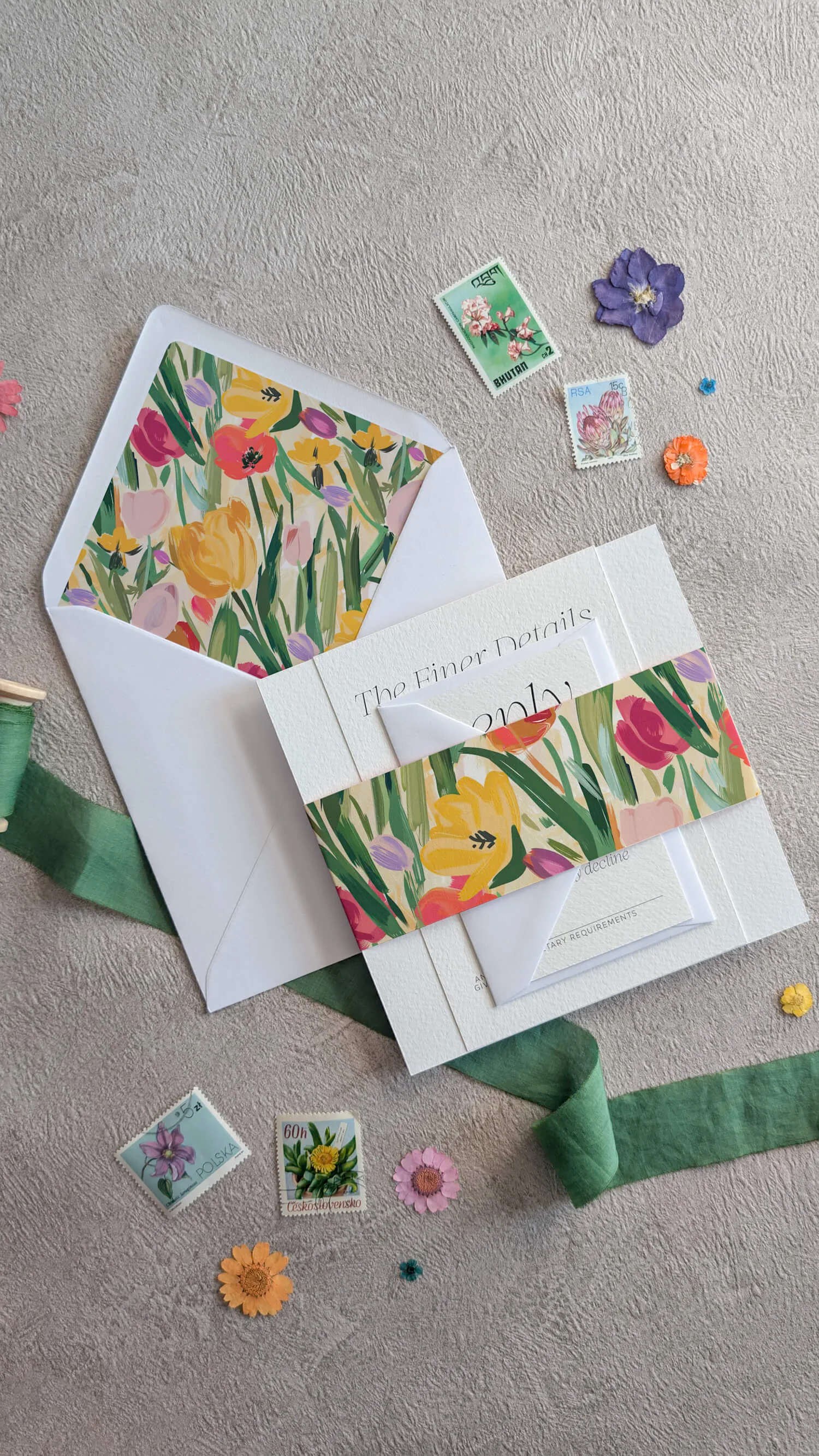 Studio Floral Wedding Invitation Suite