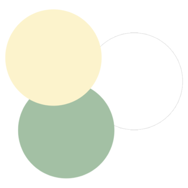 butter yellow sage green and white colour palette