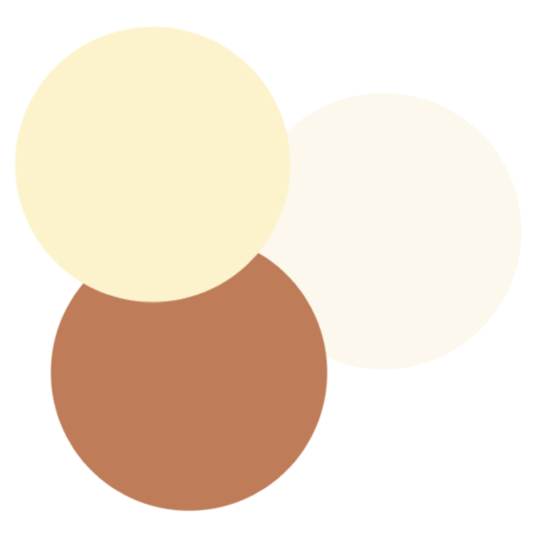 butter yellow, cream, terracotta colour palette
