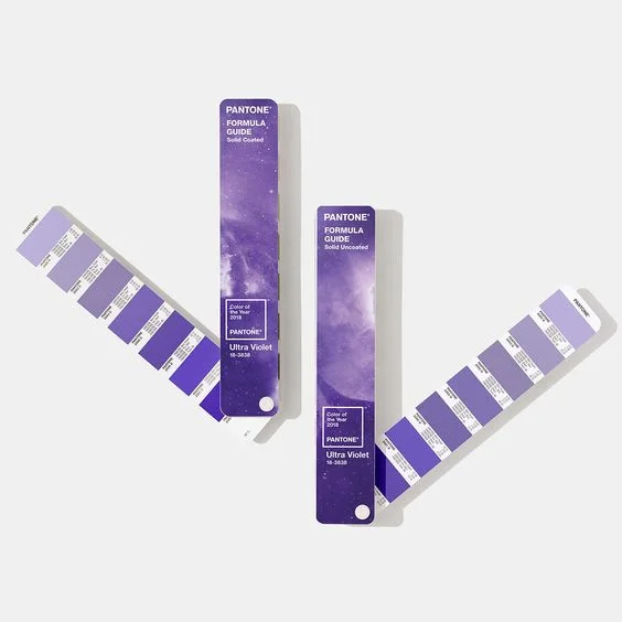 Pantone Ultra Violet colour of the year swatchbooks