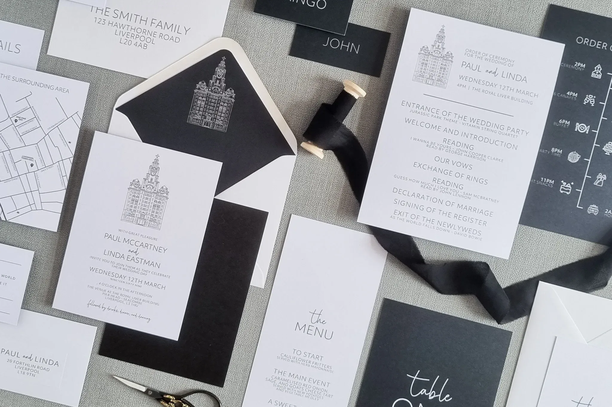 The Wild Romance Collection- a semi-custom wedding stationery suite