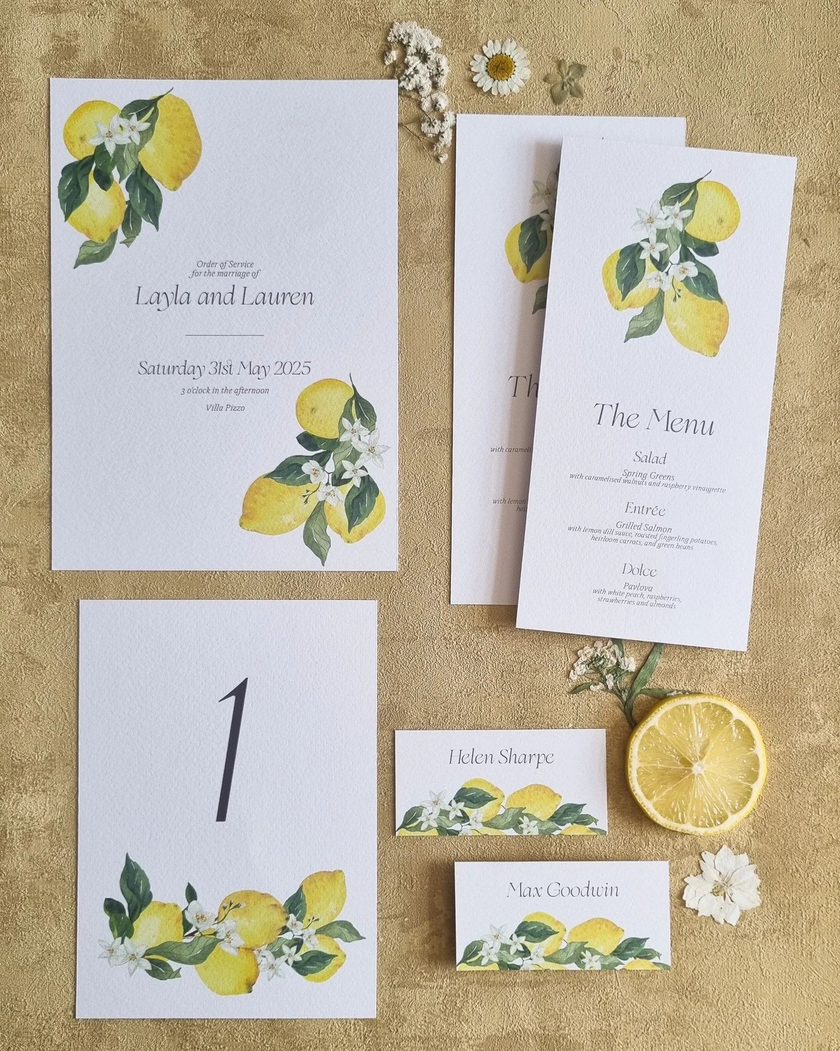 Lemon Grove On the Day Stationery