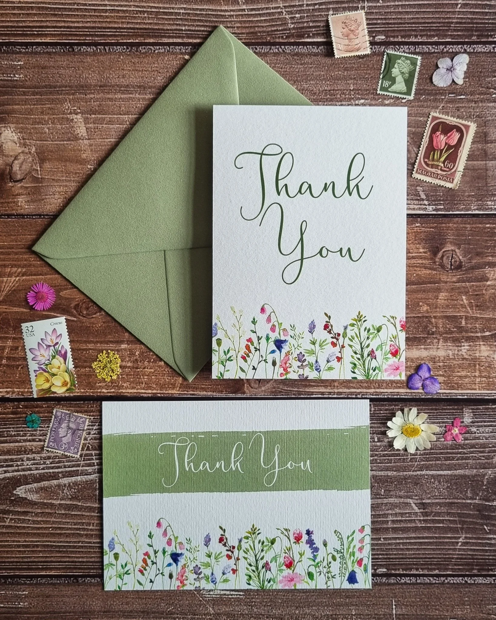 Wildflower Meadow Thank You Cards