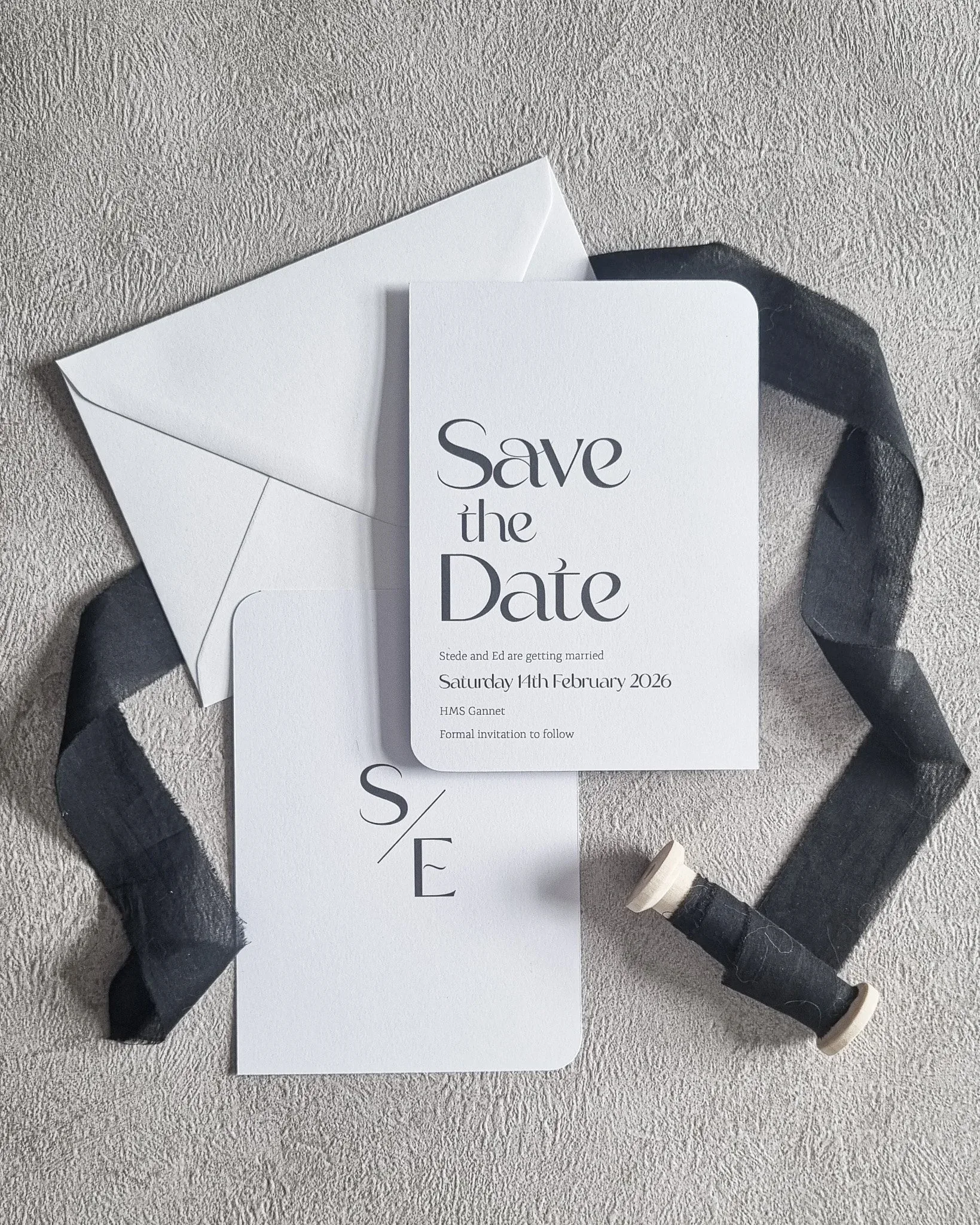 Sophisticated Curves Save the Dates