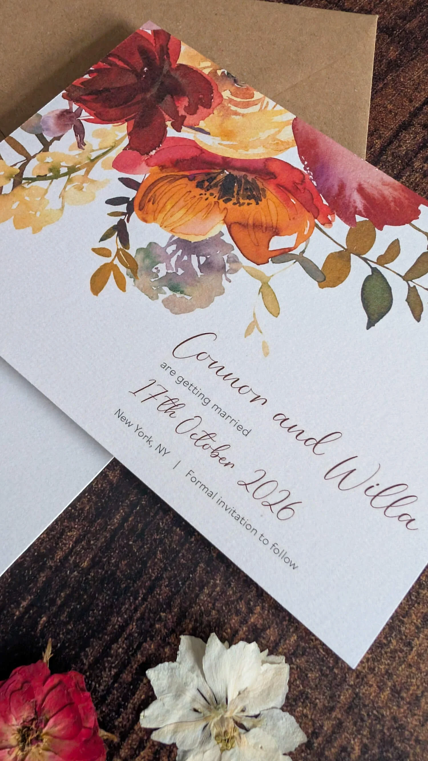 Sunset Garland Save the Dates